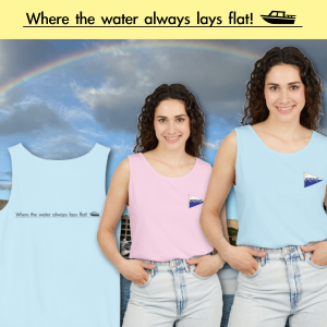 FEYC (Flat Earth Yacht Club). Nautical Vibes Tank Top - Relaxed Unisex Style,